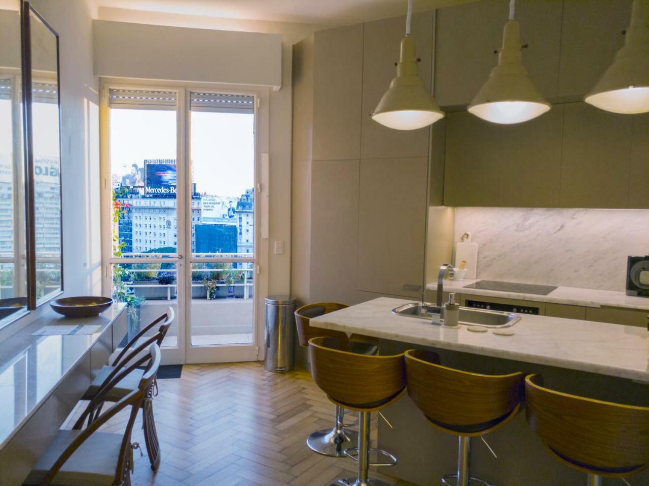 Penthouse Frente Al Obelisco Con Terraza Buenos Aires Exterior foto