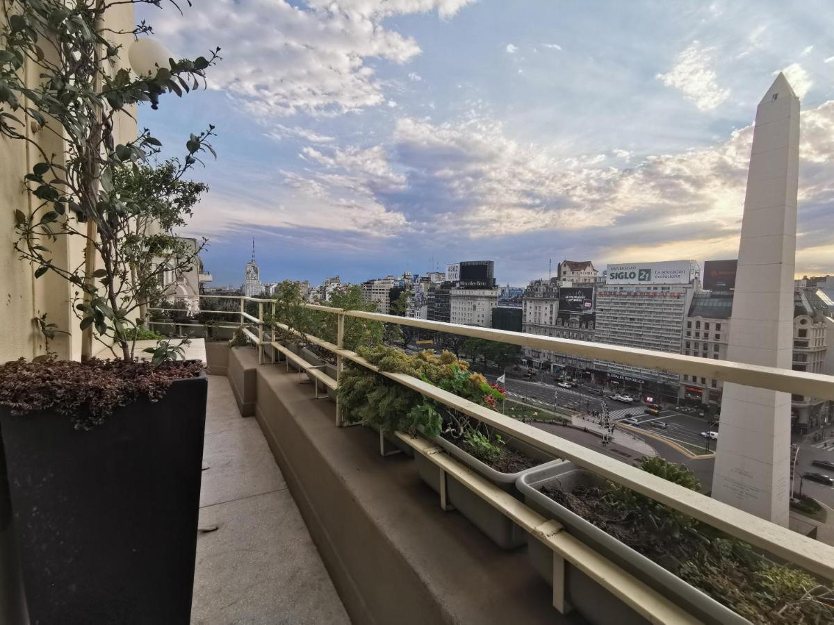 Penthouse Frente Al Obelisco Con Terraza Buenos Aires Exterior foto